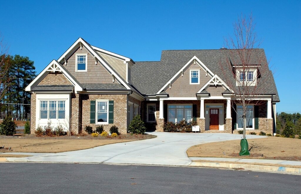 driveway, suburb, house, garage, family, entrance, luxury, home, suburban, architecture, real, yard, lawn, roof, front, residential, residence, property, large, facade, driveway, driveway, driveway, driveway, driveway, garage, garage, yard, roof